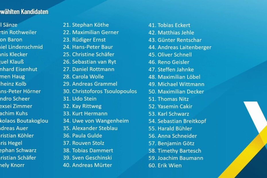 AfD-Kandidaten Landtagswahl 2026