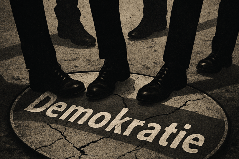 Demokratie mit Füßen getreten